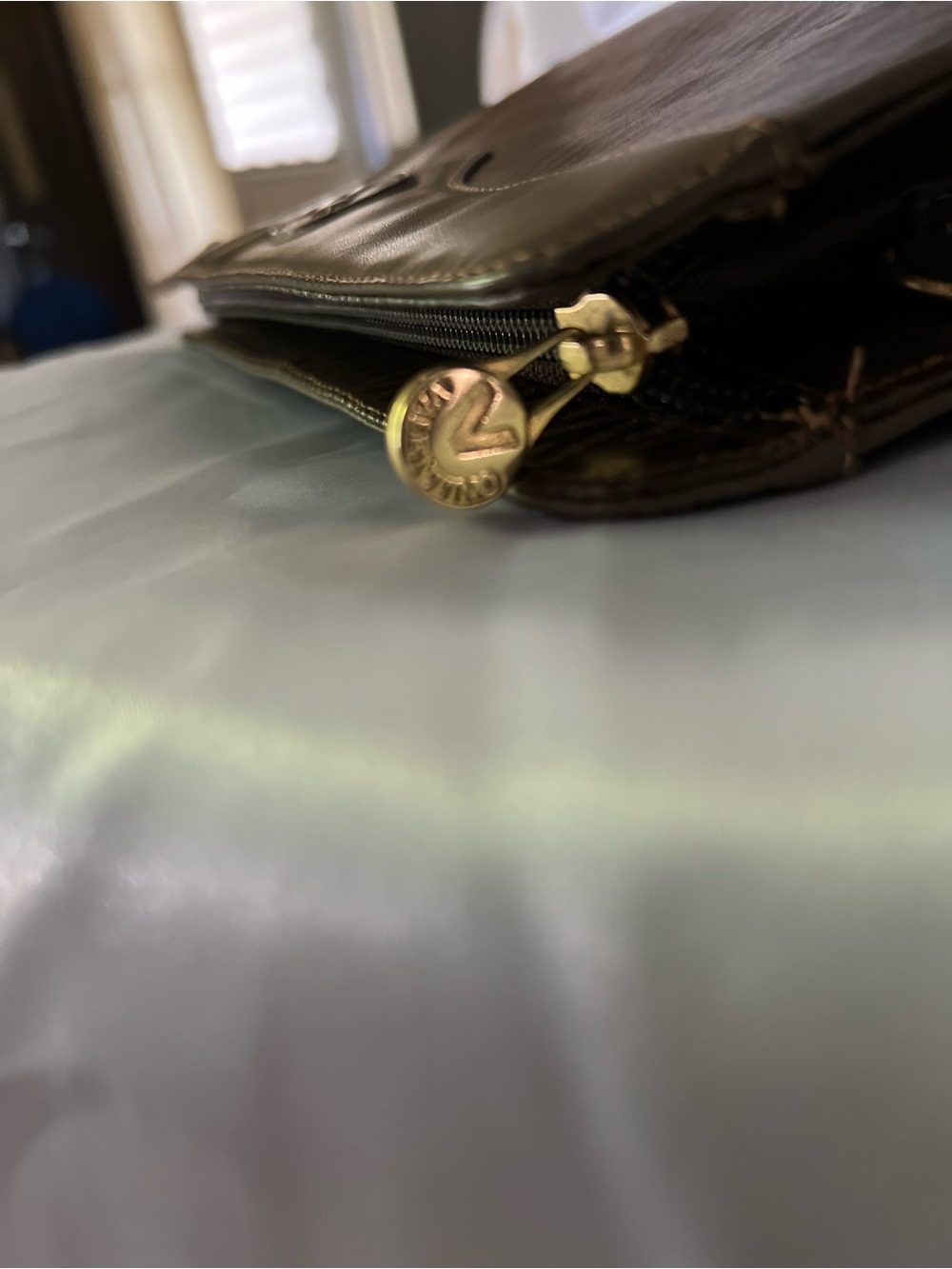 Mario Valentino Brown Monogram Clutch - Picture 5 of 7